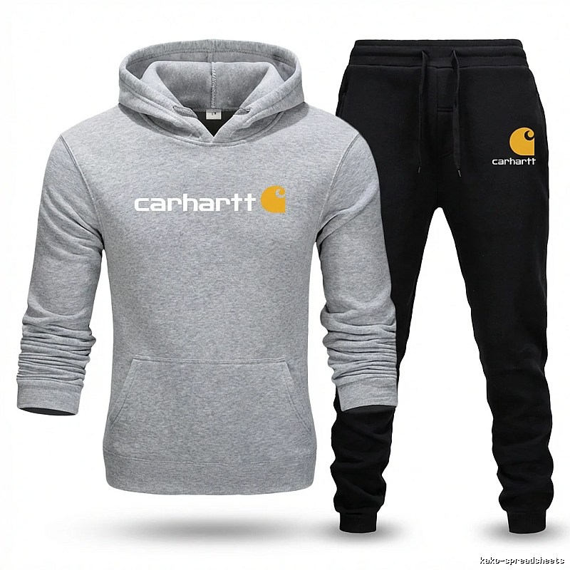 Carhartt casual gray and black sportswear set