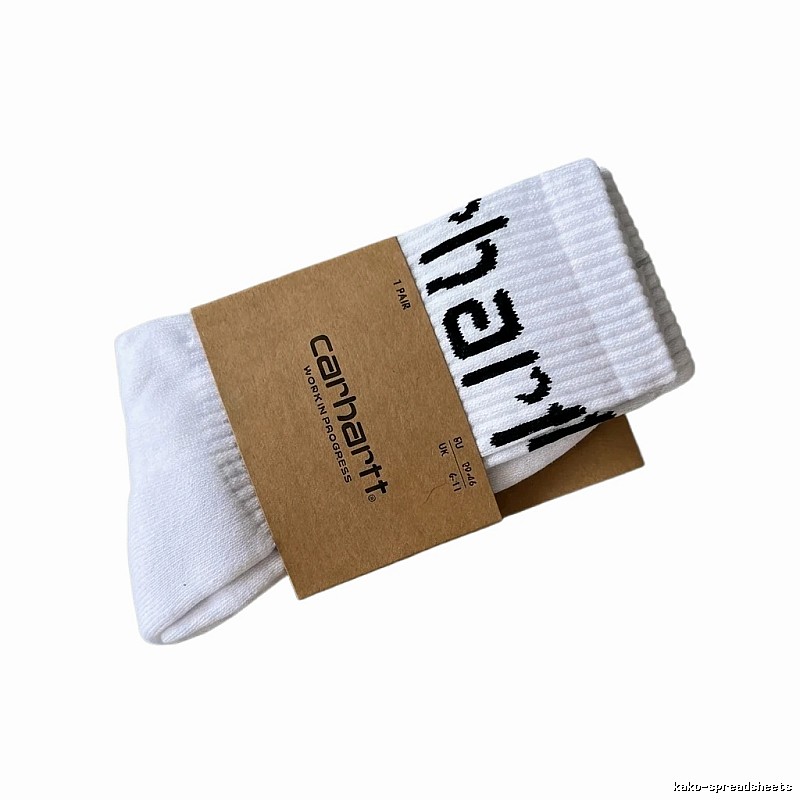 Carhartt Classic White Trendy Socks