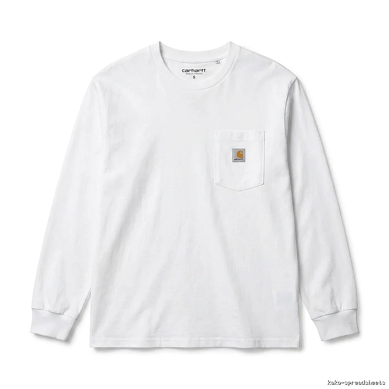 Carhartt minimalist style white long-sleeve