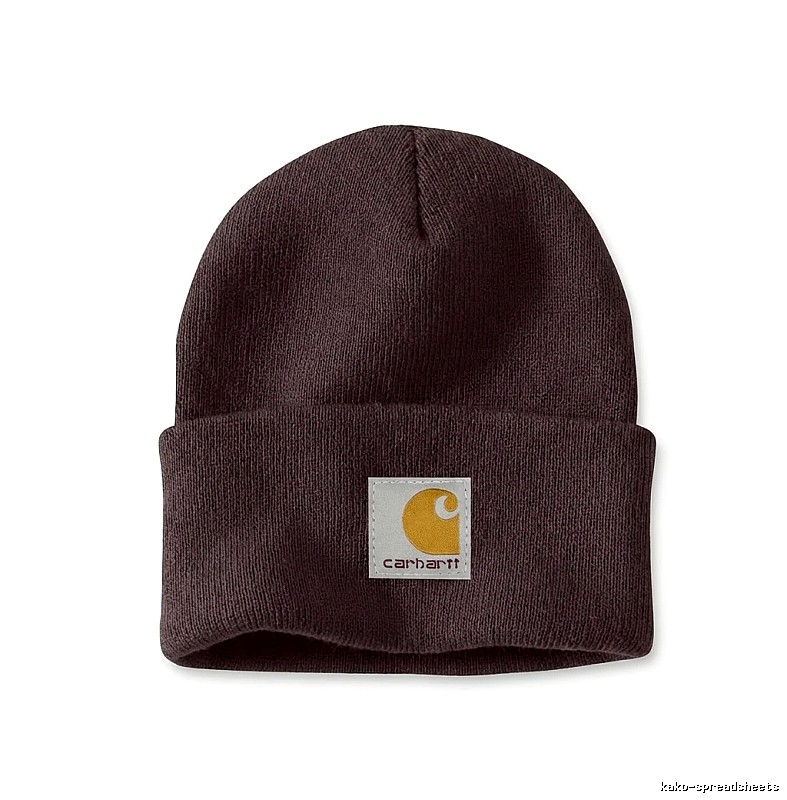Carhartt solid color simple style dark brown hat