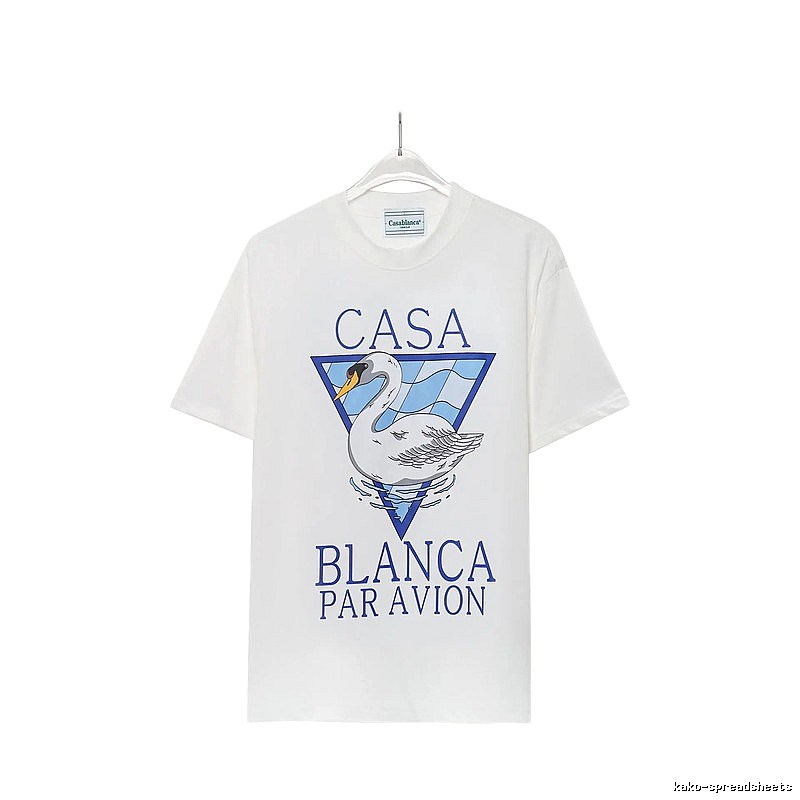 Casablanca Printed Fashionable White T-shirt