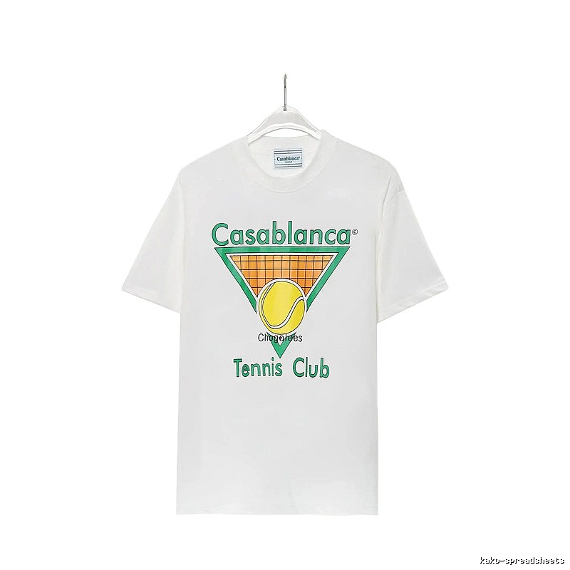 Casablanca Tennis Style White T-shirt