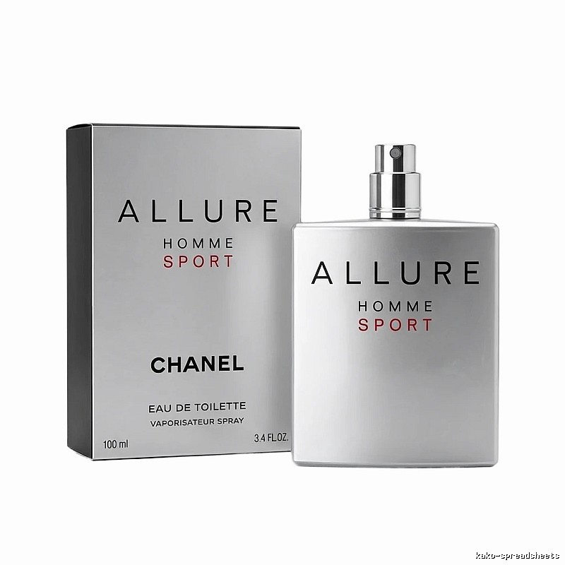 Chanel ALLURE series silver men's perfume