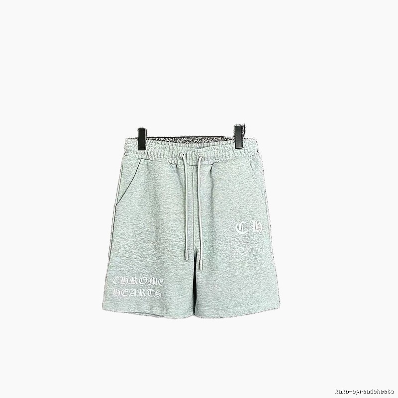 Chrome Hearts casual light gray shorts