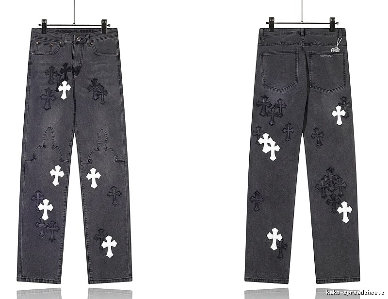 Chrome Hearts Cross Dark Jeans