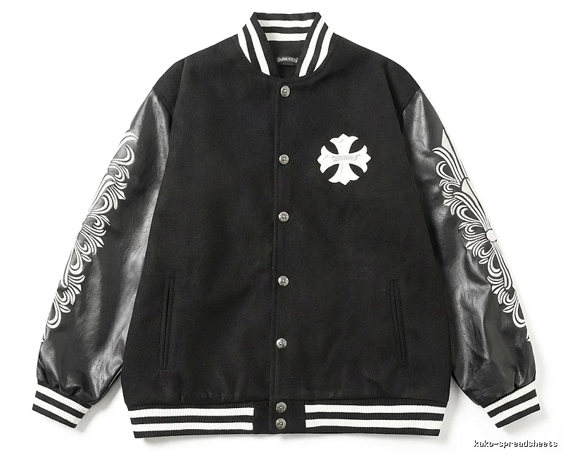 Chrome Hearts Cross Grain Trendy Cool Black Jacket