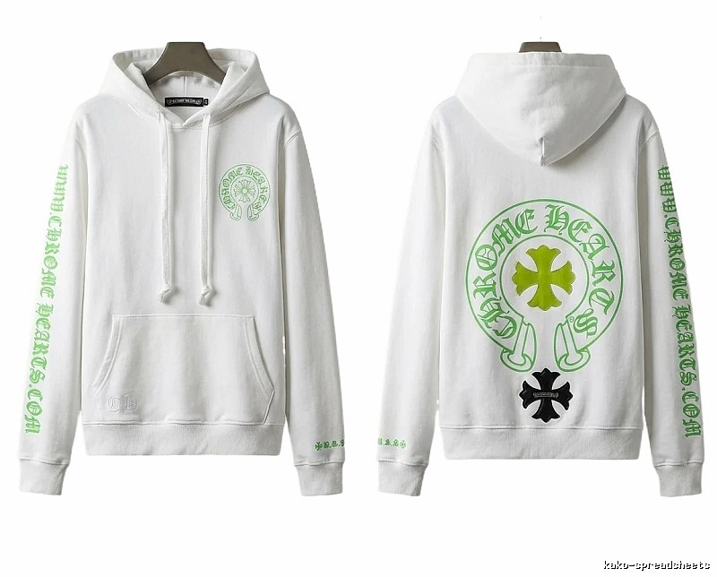 Chrome Hearts Cross Trend Brand White Sweatshirt