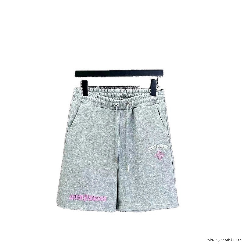 Chrome Hearts Embroidered Casual Style Grey Shorts