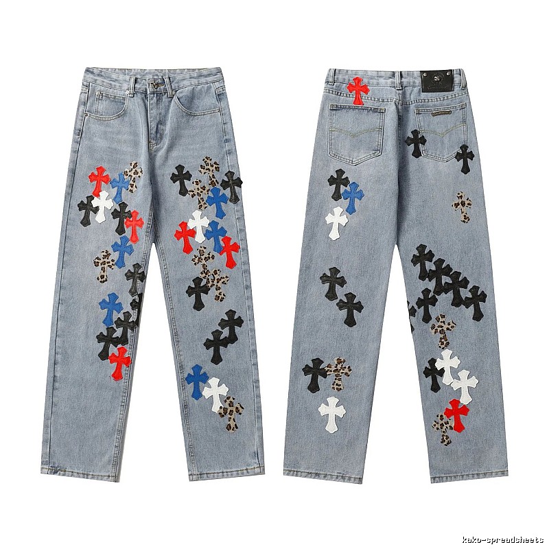 Chrome Hearts Relaxed Graphic jeans Light Denim Jeans with Versatile Design