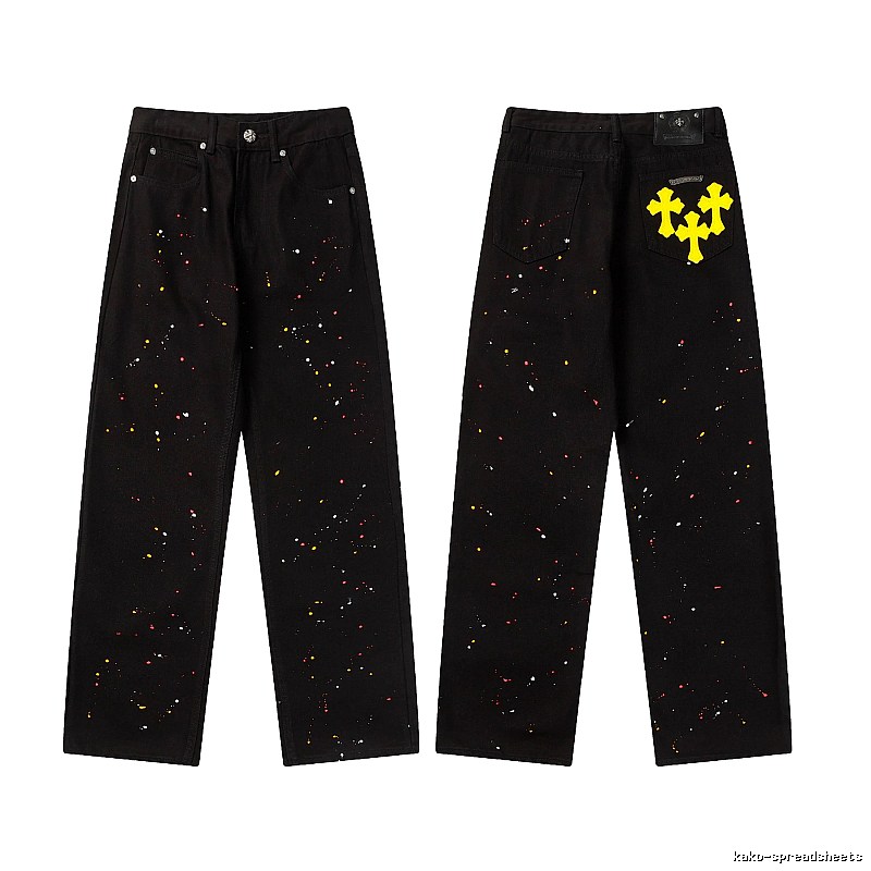 Chrome Hearts Resort Graphic jeans Light Denim Jeans with Premium Look