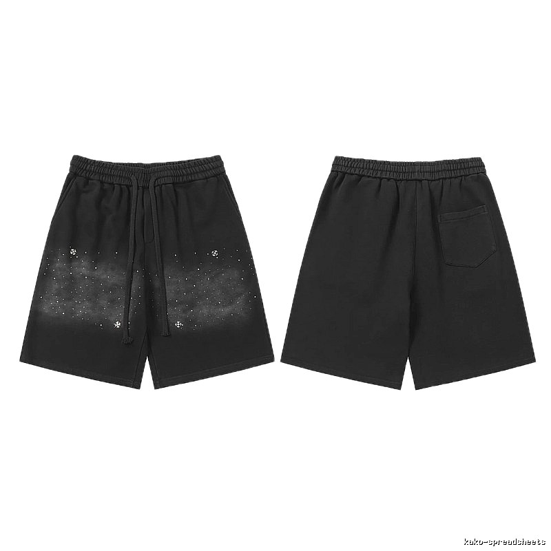Chrome Hearts starry sky style black shorts