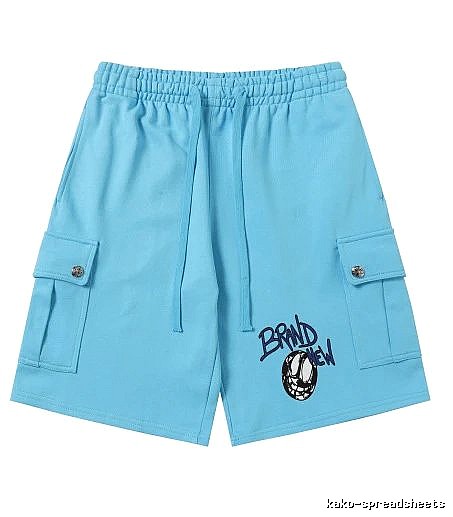 Chrome Hearts Trendy Cool Style Light Blue Shorts