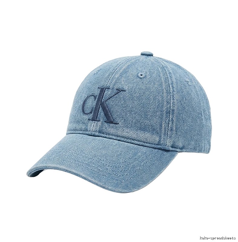 CK minimalist light blue baseball cap