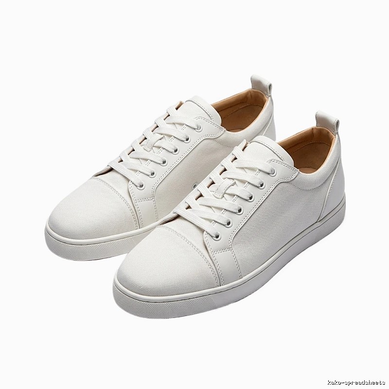 CL white minimalist style canvas shoes