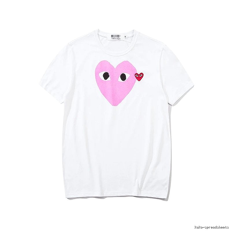 Comme des Garcons PLAY 2023-03 Style 2303 Heart Logo T-Shirt Downtown Style