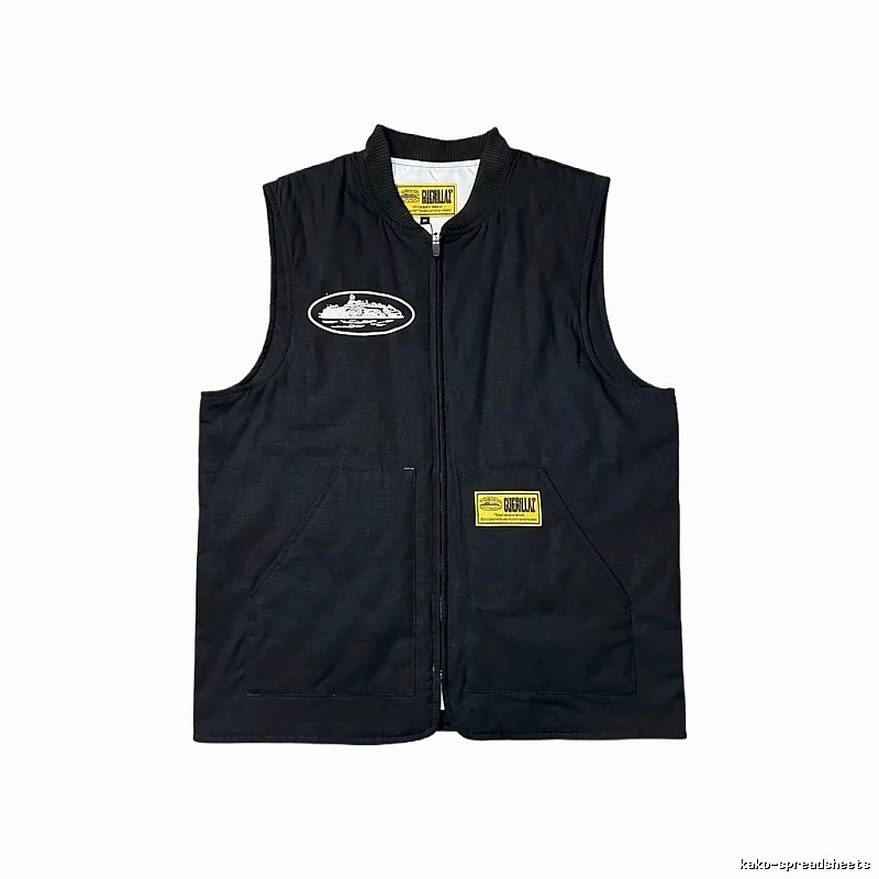 Corteiz black trendy vest