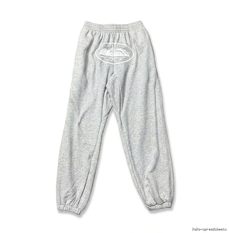 Corteiz Casual Style Grey Sweatpants