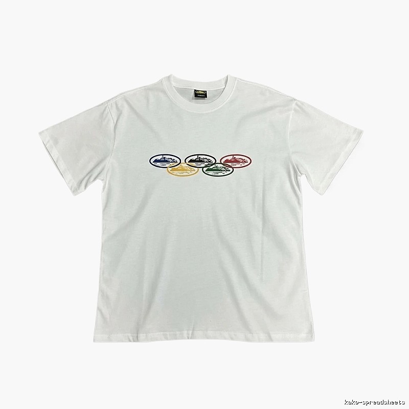 Corteiz Colorful Pattern Casual White T-shirt