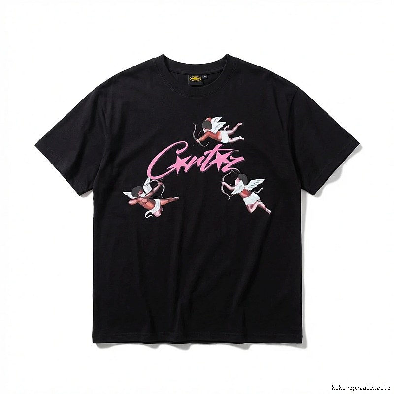 Corteiz Cupid Trendy Cool Black T-shirt