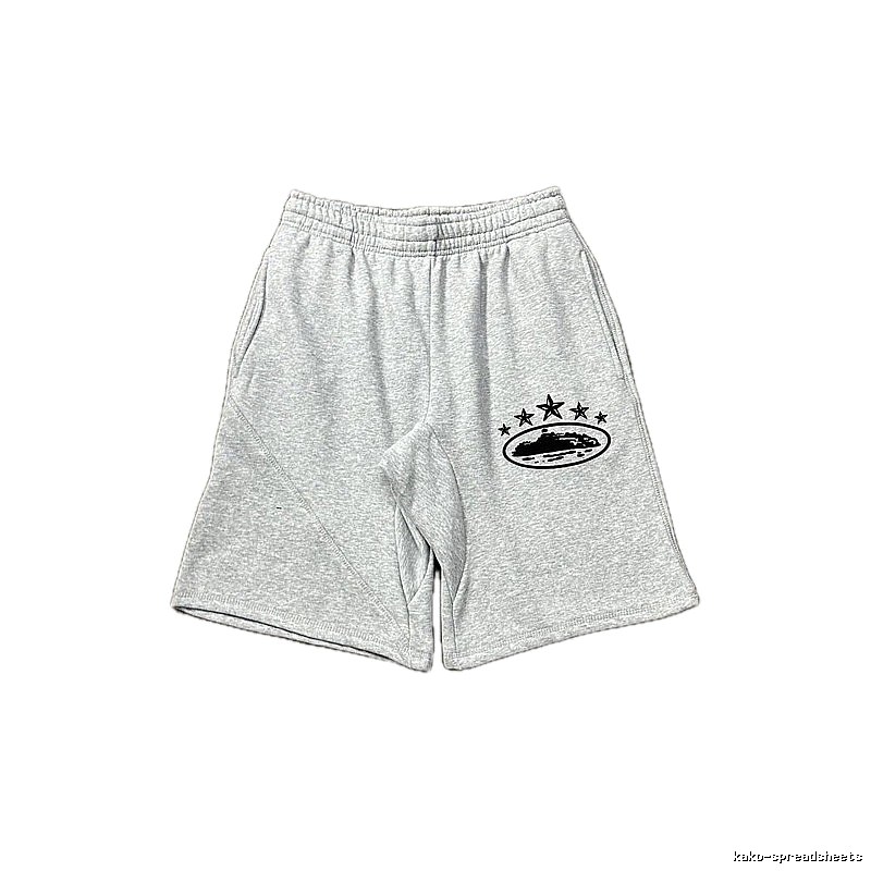 Corteiz minimalist light gray shorts