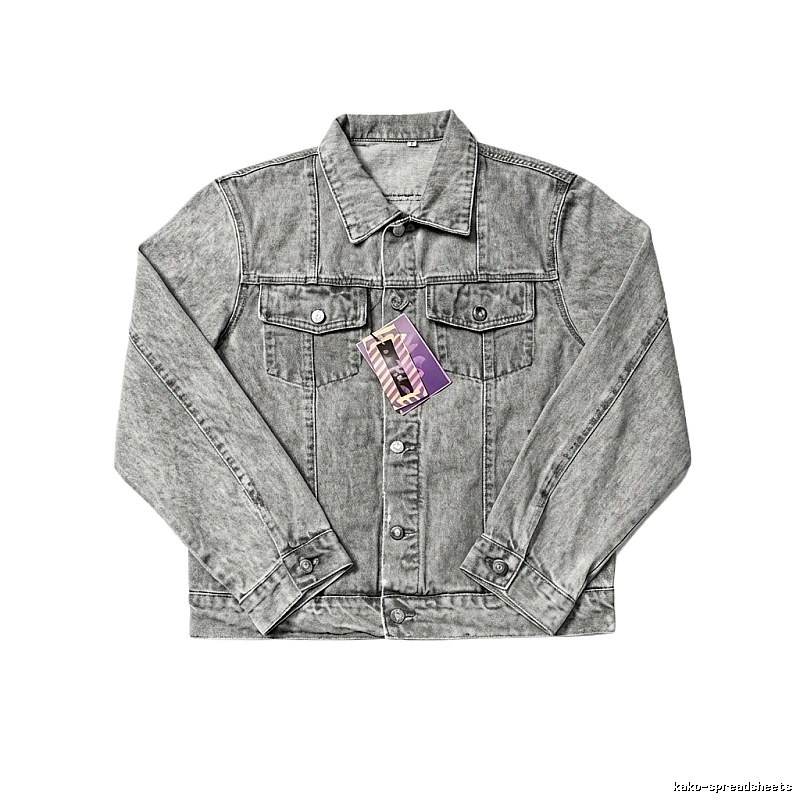 Corteiz Washed Grey Denim Jacket