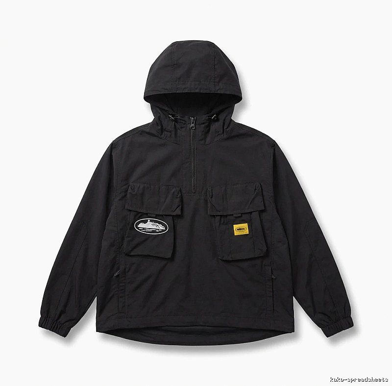 Corteiz Workwear Style Black Jacket