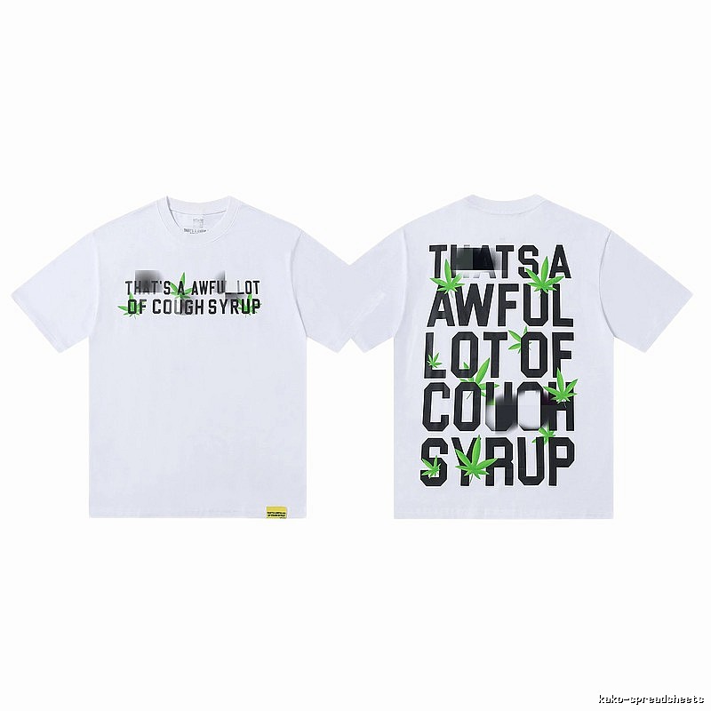 COUGH SYRUP Hemp Leaf Street Style White T-Shirt