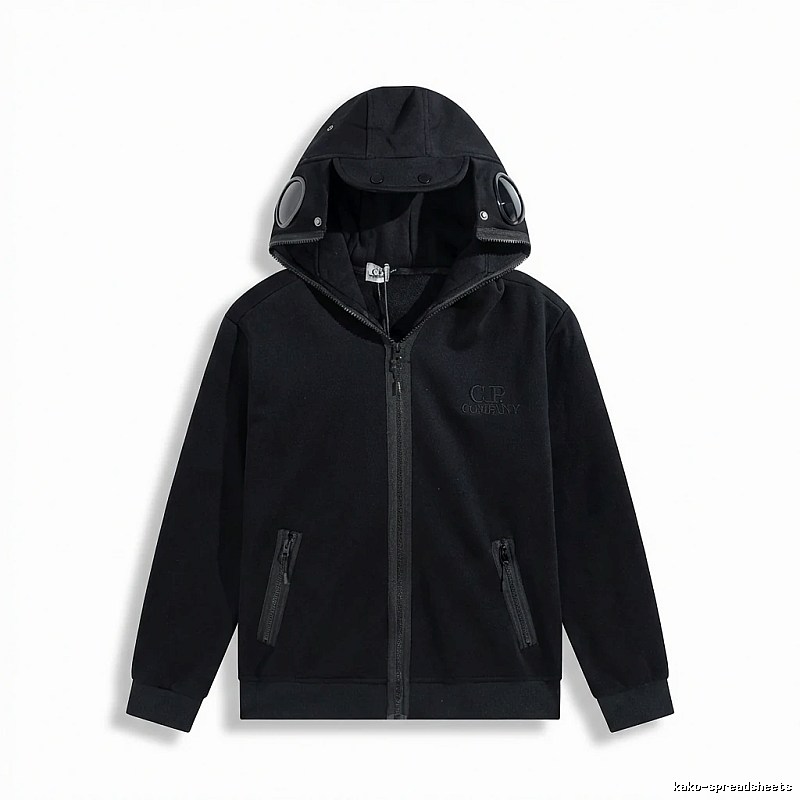 C.P. Functional Style Black Hoodie