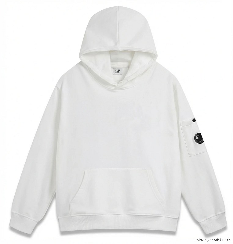 C.P. minimalist style white hoodie