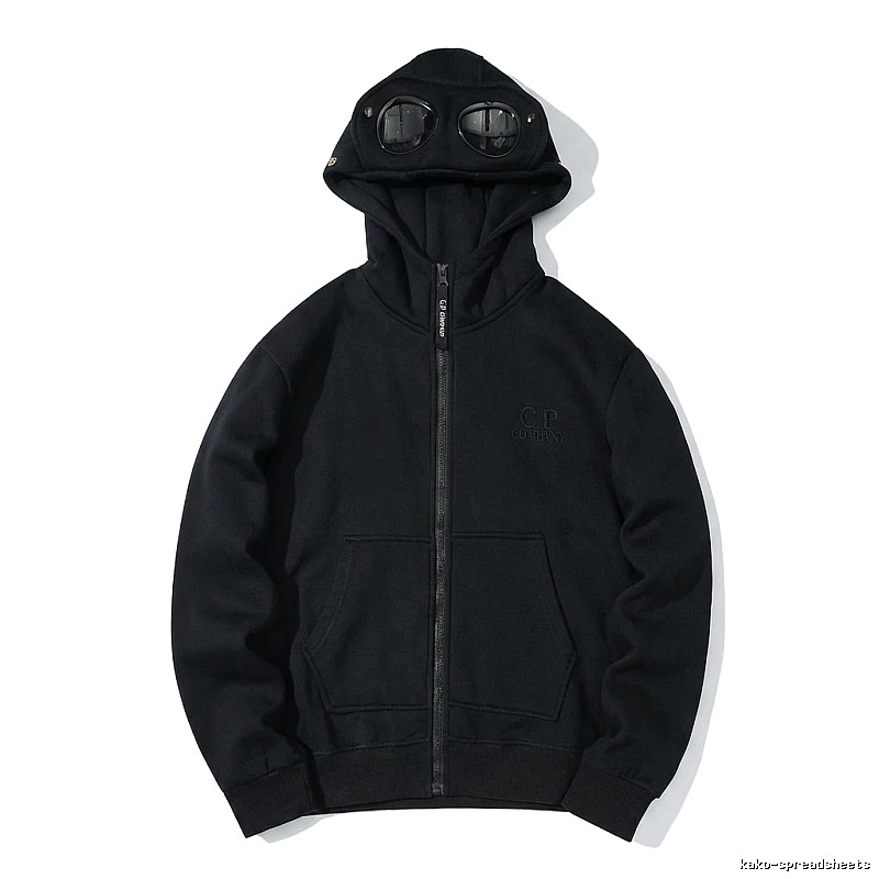 C.P. retro-style black hoodie