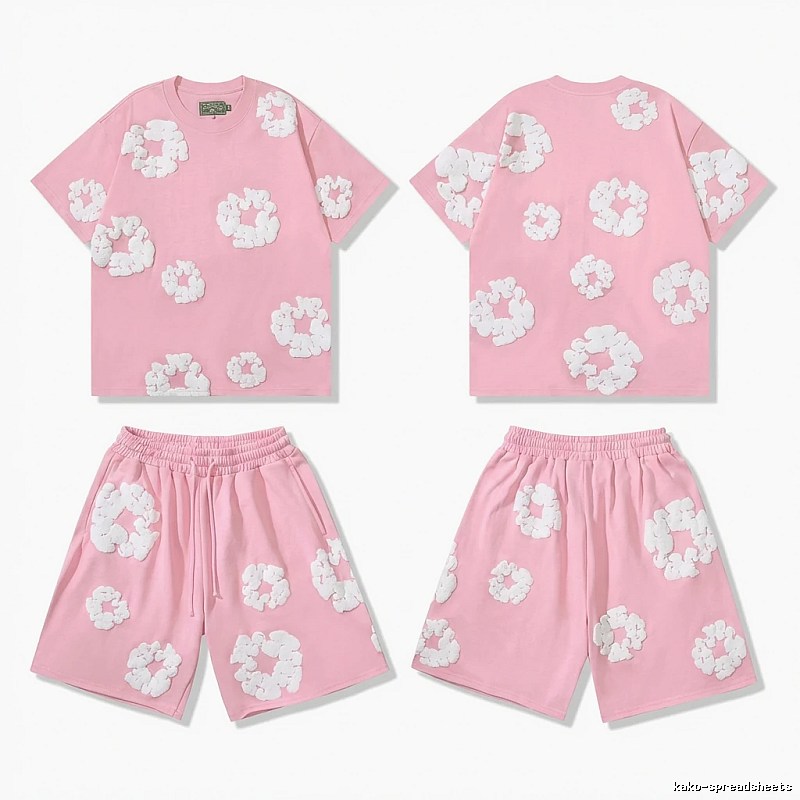 DENIM TEARS Floral Style Pink Suit