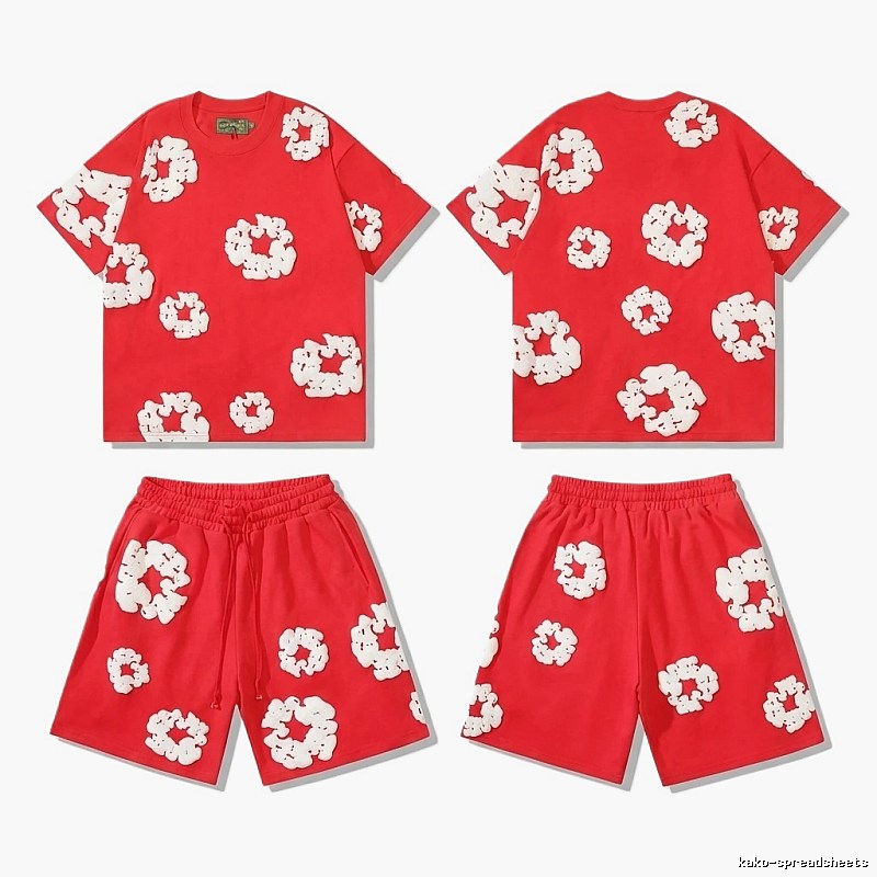 DENIM TEARS floral style red suit
