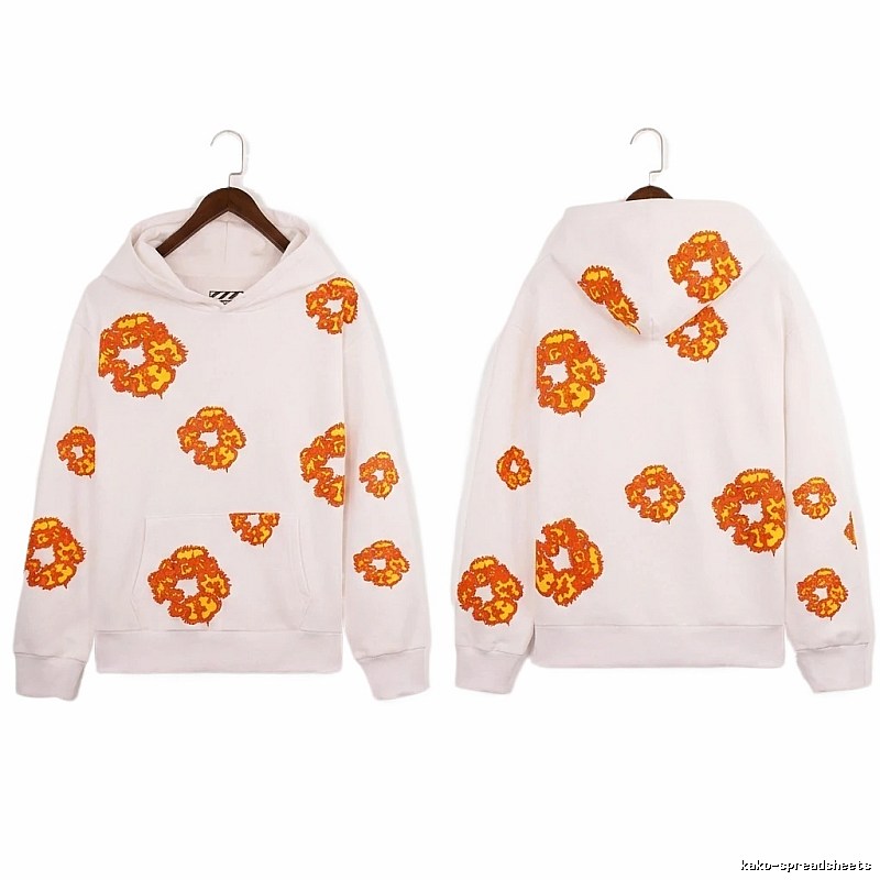 DENIM TEARS Printed Vintage White Hoodie