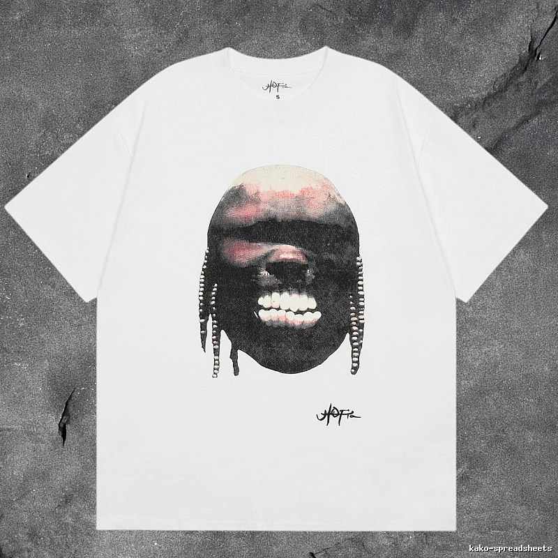 Denim Tears White Graphic T-Shirt Clean Colorway