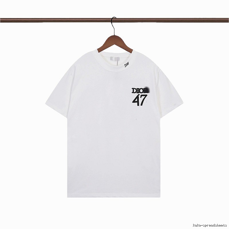 Dior 47 Collection Minimalist Style White T-Shirt