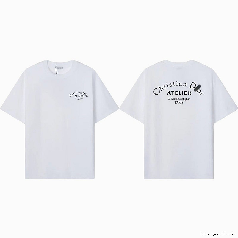 Dior Atelier Minimalist Style White T-Shirt