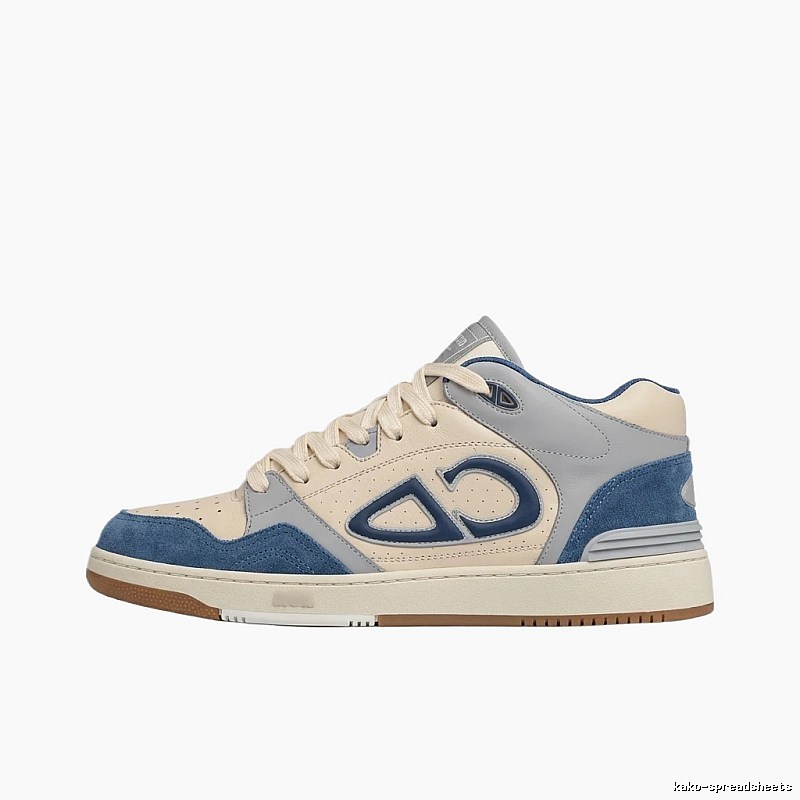 Dior blue, white and grey retro-style canvas shoes