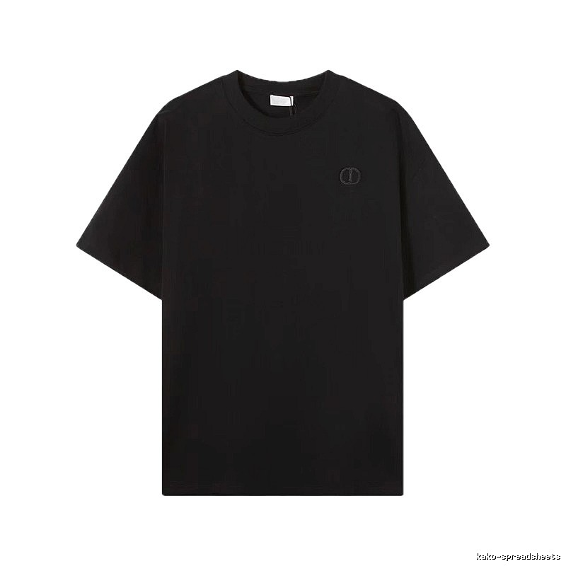 Dior Classic Collection Minimalist Style Black T-Shirt