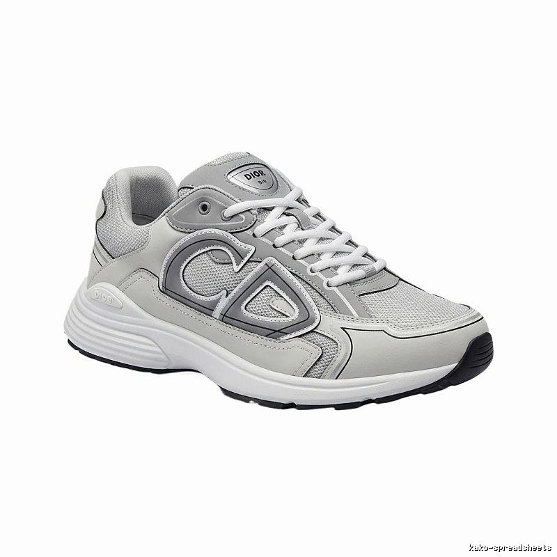 Dior retro-style gray and white sports shoes