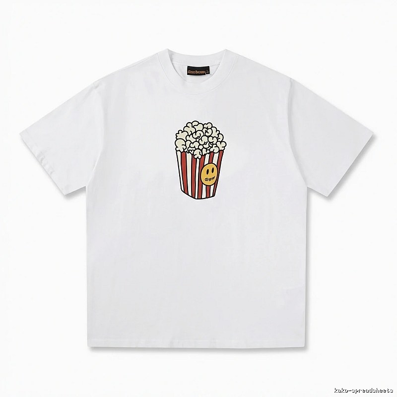 DREW Popcorn Print White T-shirt