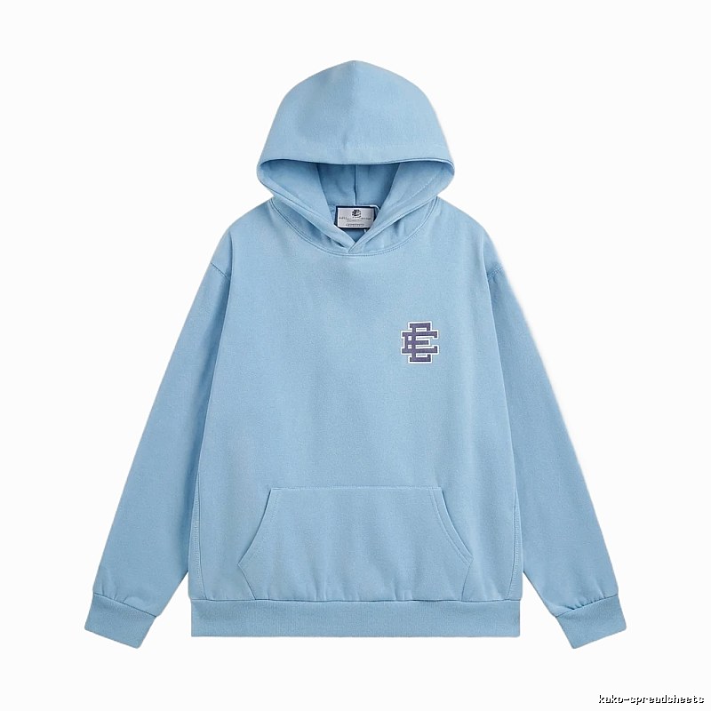 Eric Emanuel Classic Simple Style Blue Hoodie