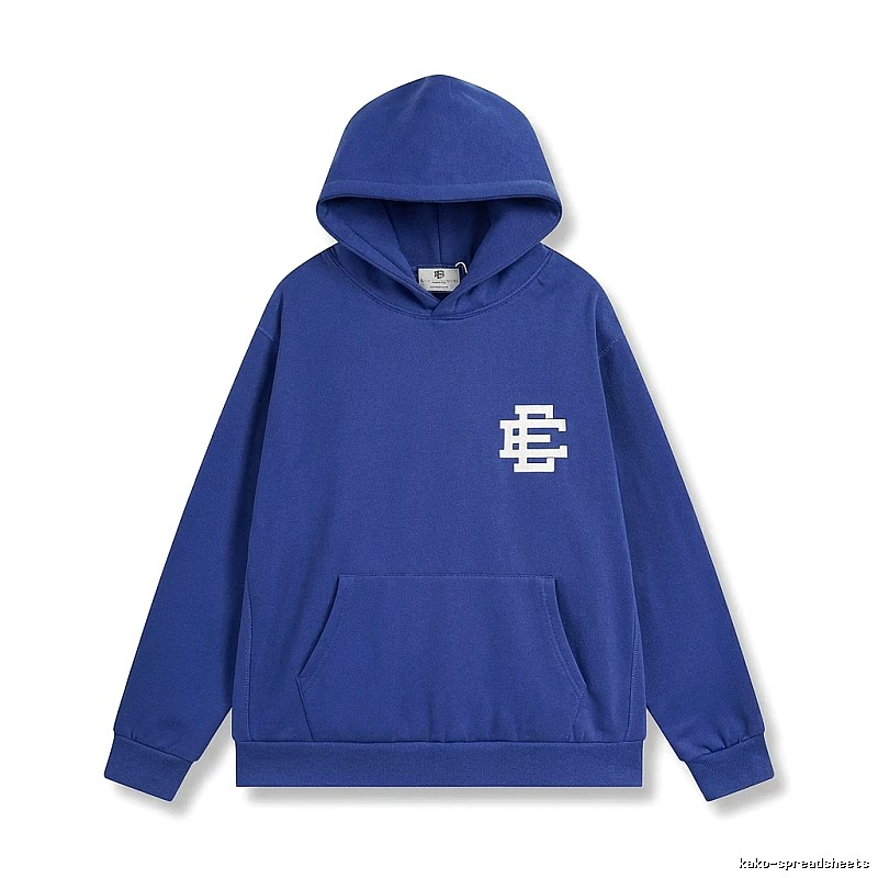 Eric Emanuel simple style blue hoodie