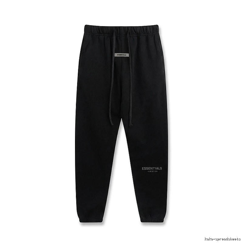 ESSENTIALS Basic Black Sweatpants
