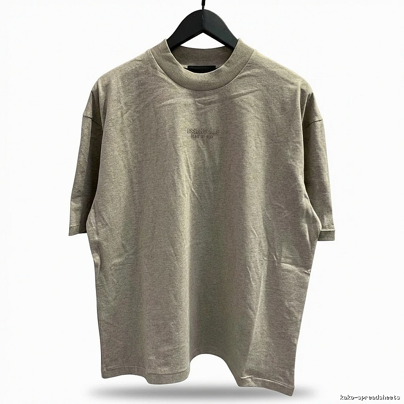 ESSENTIALS Basic Light Gray T-shirt