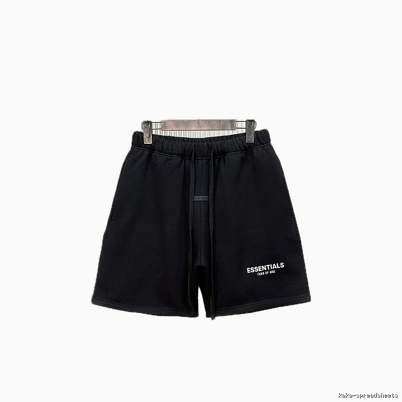 ESSENTIALS casual style black shorts