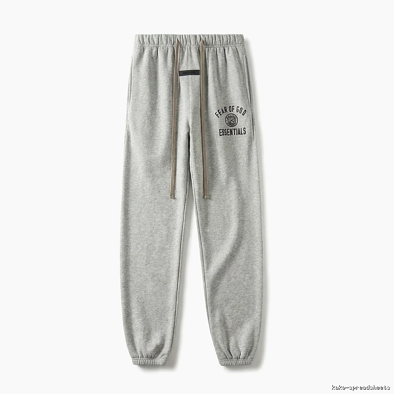 ESSENTIALS minimalist light gray sweatpants