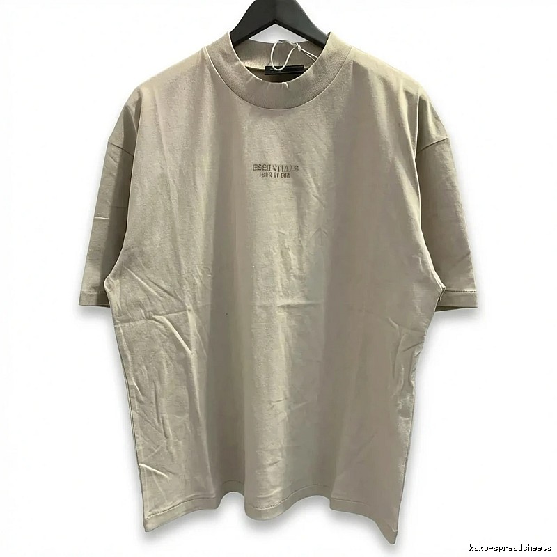 ESSENTIALS minimalist style beige T-shirt