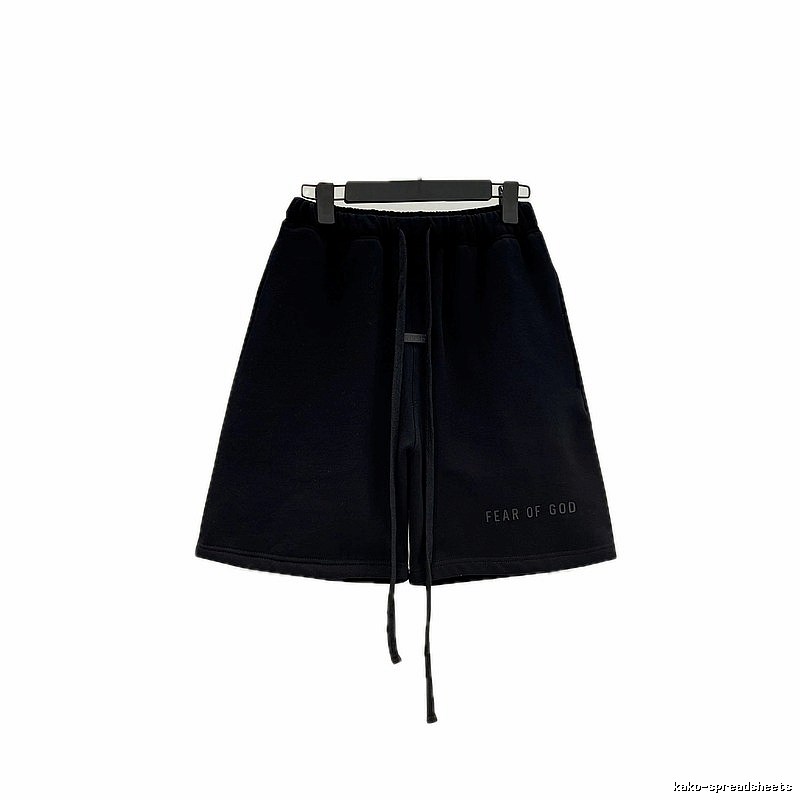 ESSENTIALS minimalist style black shorts