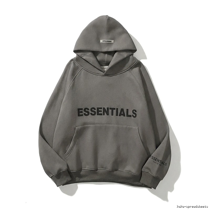 ESSENTIALS minimalist style grey sweatshirt