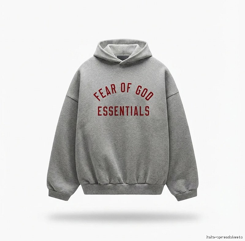 ESSENTIALS minimalist style grey sweatshirt